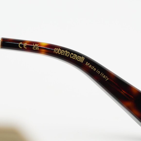 Roberto Cavalli SRC093 300G Sunglasses Gold Shield Frame, Golden Lenses main image 9